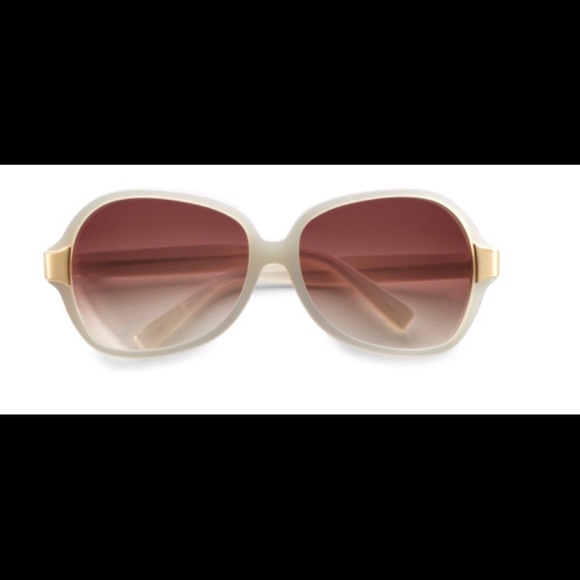 ? Oliver People Leyla Sunglasses Ivory/Gold